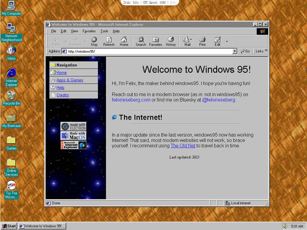 重返經典!免費開源工具「windows95」讓你重溫 Windows 95 作業系統 重返經典!免費開源工具「windows95」讓你重溫 Windows 95 作業系統