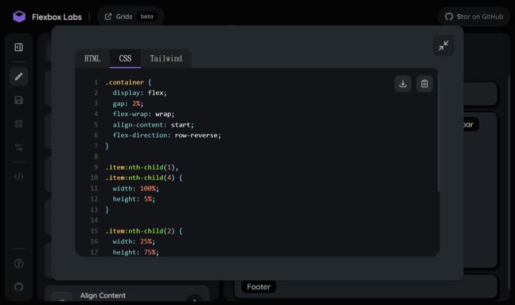 Flexbox Labs:網頁佈局神器,互動式學習 CSS Flexbox 與 Grid 的最佳工具 Flexbox Labs:網頁佈局神器,互動式學習 CSS Flexbox 與 Grid 的最佳工具