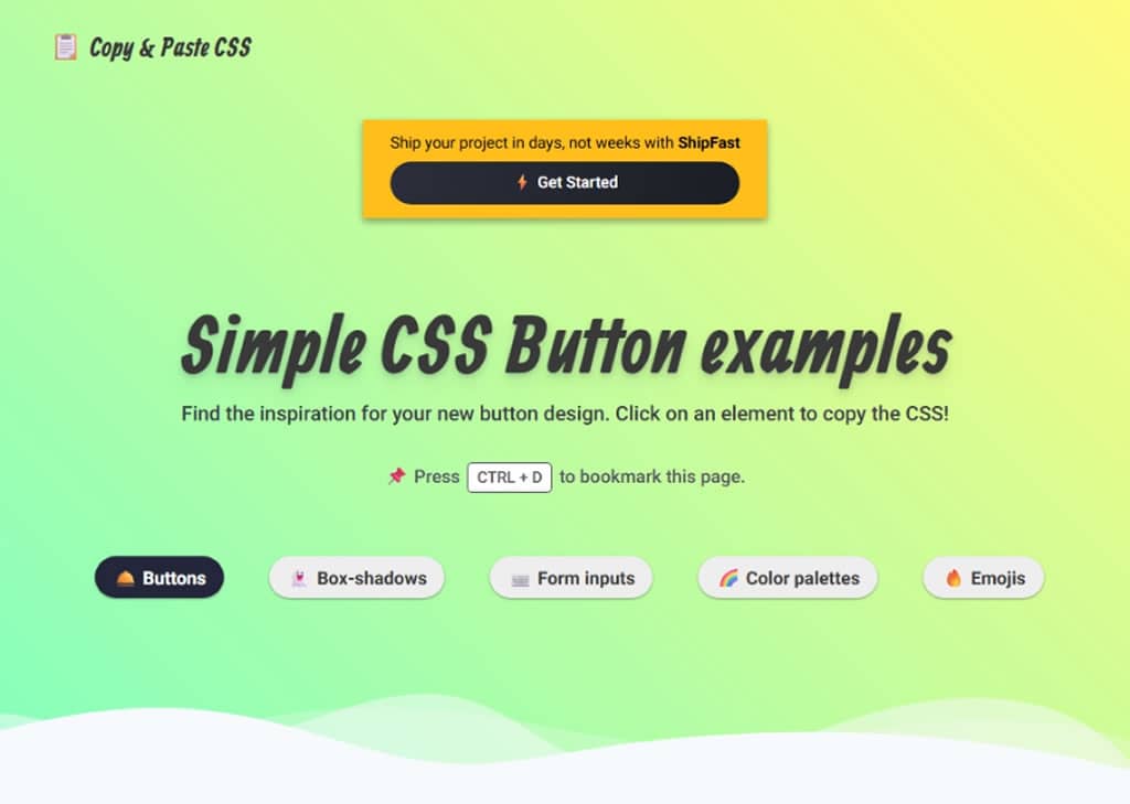 Copy & Paste CSS：前端開發者的 CSS 樣式寶庫，一鍵複製專業設計元件