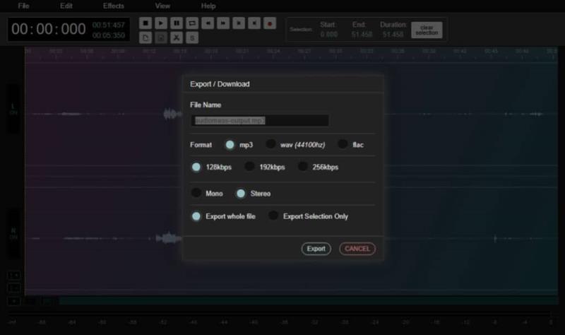AudioMass：免費線上音訊編輯工具， 輕鬆剪輯、特效、MP3 匯出