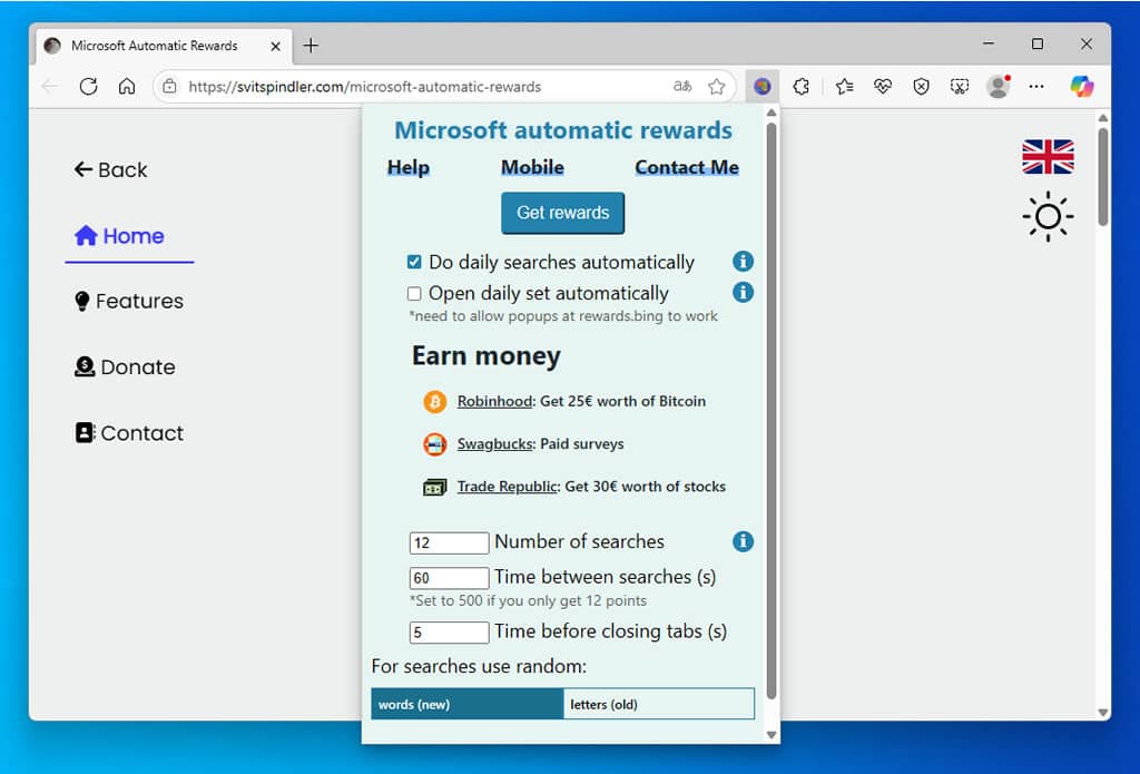 Microsoft Automatic Rewards :自動 Bing 搜尋,每天輕鬆賺取 Microsoft Rewards 點數 Microsoft Automatic Rewards :自動 Bing 搜尋,每天輕鬆賺取 Microsoft Rewards 點數