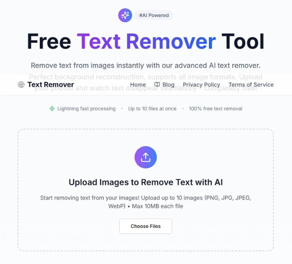 Text Remover 免費圖片文字移除工具|AI 自動去字、背景重建自然無痕 Text Remover 免費圖片文字移除工具|AI 自動去字、背景重建自然無痕