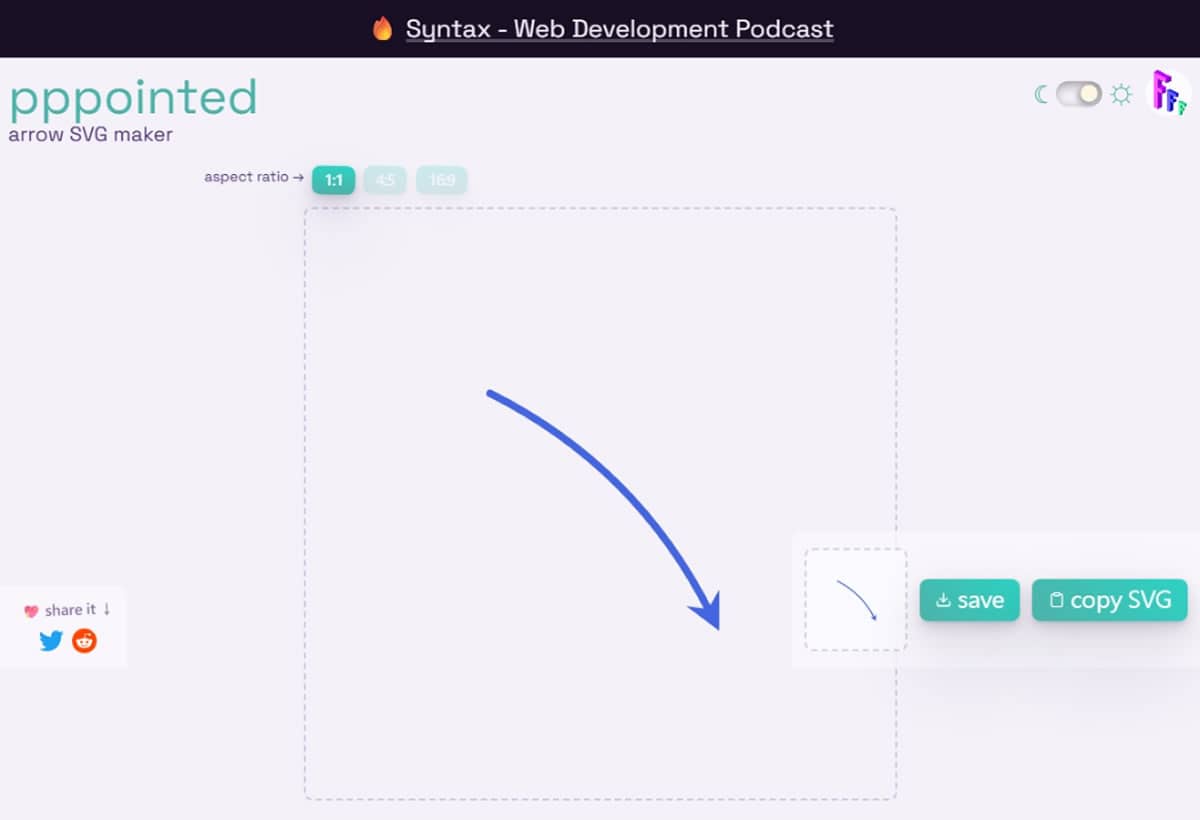pppointed：專業箭頭 SVG 產生器，輕鬆製作各種風格的向量箭頭