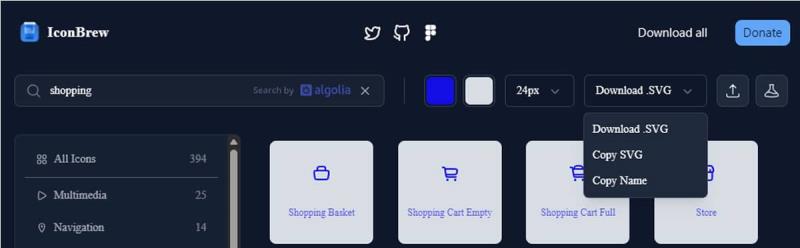 IconBrew：免費且開源的 SVG 圖示庫，平滑圓角設計讓你的專案更有質感
