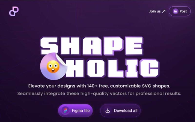 Shape-O-Holic：免費 SVG 向量圖下載，支援 PNG、Figma 檔案一鍵取得