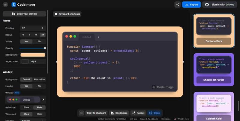 告別醜陋的程式碼截圖！CodeImage 讓你的 Code 更吸睛