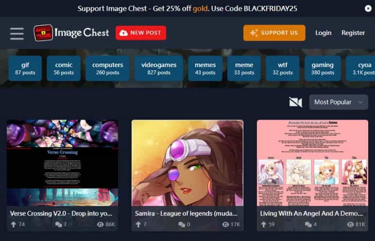 Image Chest：免費圖片影片託管空間，生成直接連結、無限期保存