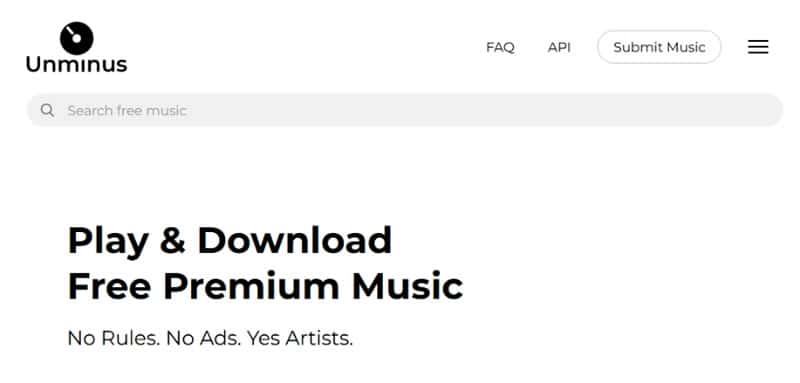 Unminus 免費音樂素材庫：無版權疑慮、零廣告干擾，個人與商業用途皆可