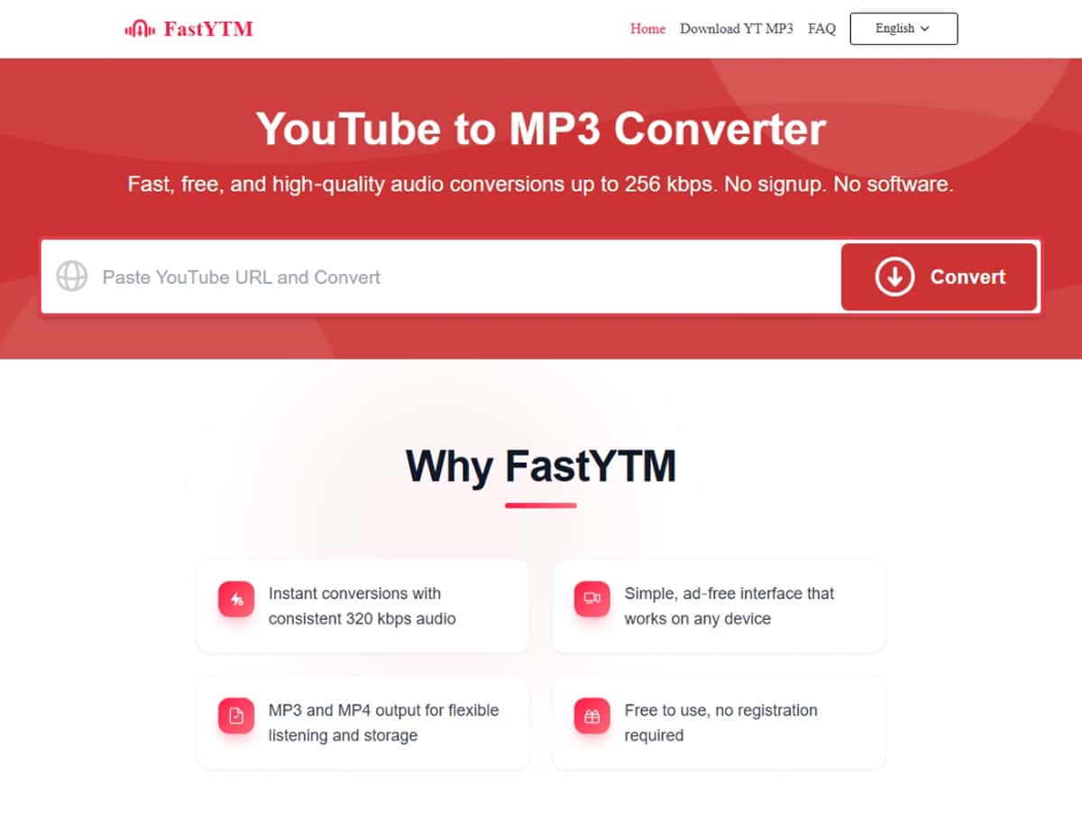 FastYTM：免裝軟體、免辦帳號，把 YouTube 影片變成 MP3 離線收聽