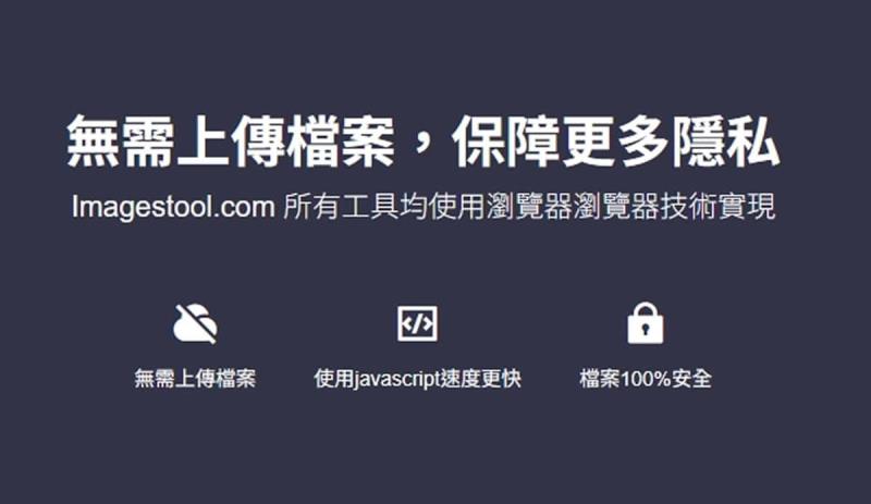 免費圖片編輯工具 ImagesTool：轉換、壓縮、GIF 製作一站搞定，全程瀏覽器本地運算