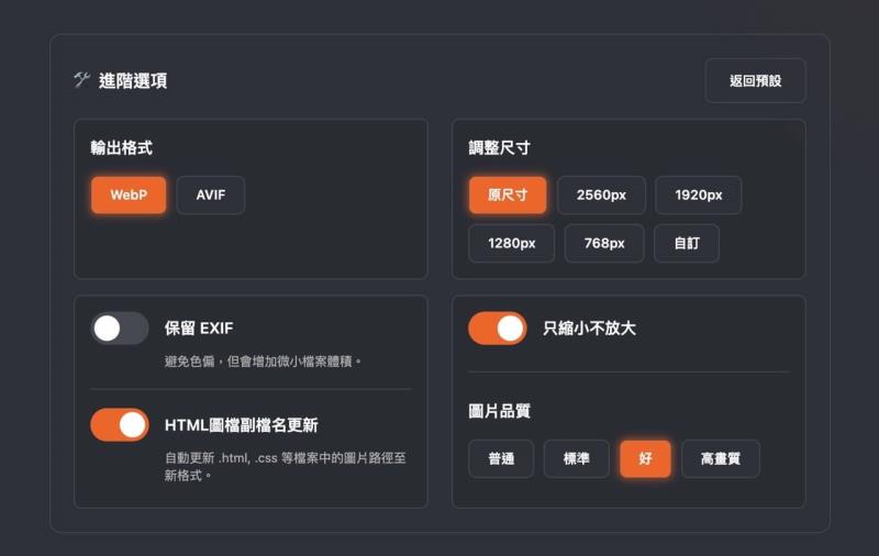 慵懶轉檔 Lazy Image Converter： 免費 WebP／AVIF 本機圖片轉換工具，支援資料夾上傳