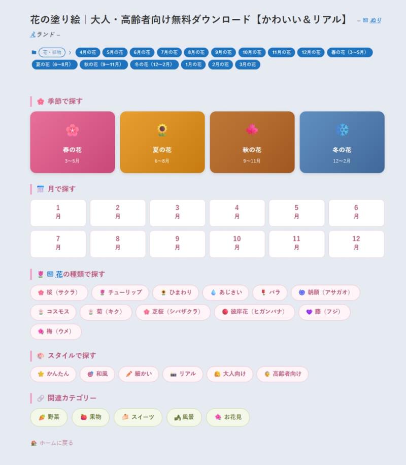 親子、長輩都適合！日本網站「ぬりえランド」有上百張著色頁可以下載免費使用