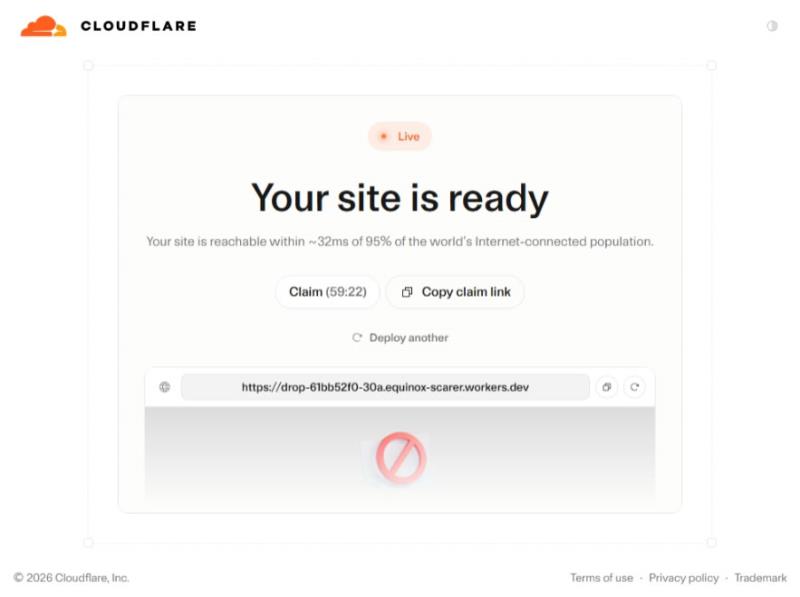 Cloudflare Drop 讓你上傳資料夾秒變靜態網站，完全免費還免註冊