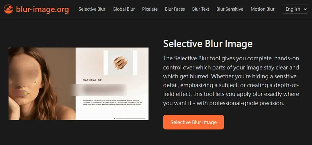 免上傳伺服器的線上圖片模糊工具 blur-image.org：AI 自動偵測臉部、文字、個資一次搞定